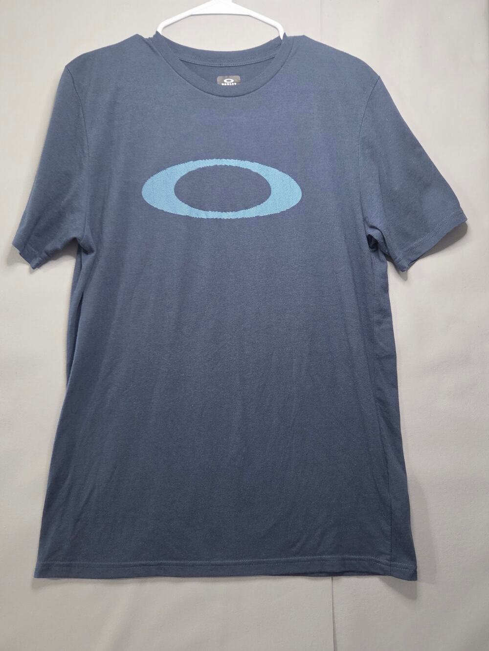 Oakley O Hydrolix T Shirt Mens Medium Blue Ellipse Logo Regular Fit Tee
112